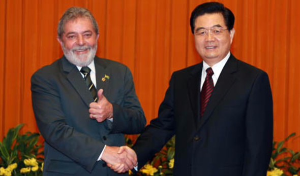 Hu Jintao y Lula